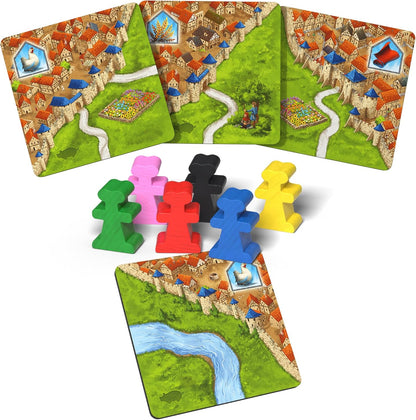 Hans im Gluck | Carcassonne: Traders & Builders Expansion 2 Refresh | Board Game Expansion | Ages 7+ | 2-5 Players | 45 Minutes Playing Time
