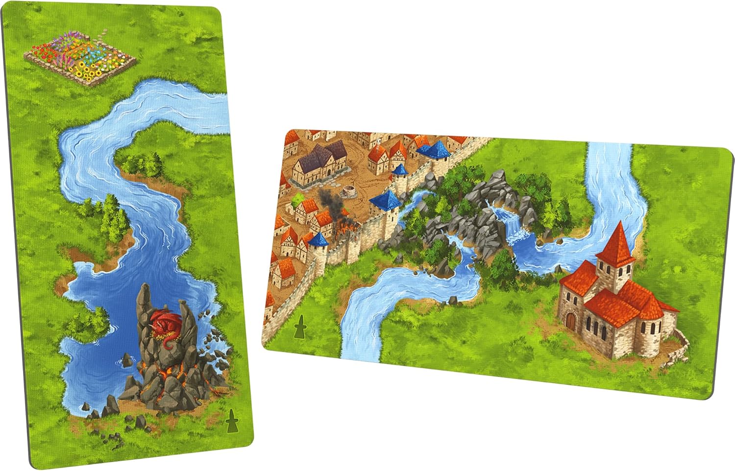 Hans im Gluck | Carcassonne: Dragon & Fairy Expansion 3 Refresh | Board Game Expansion | Ages 7+ | 2-5 Players | 45 Minutes Playing Time