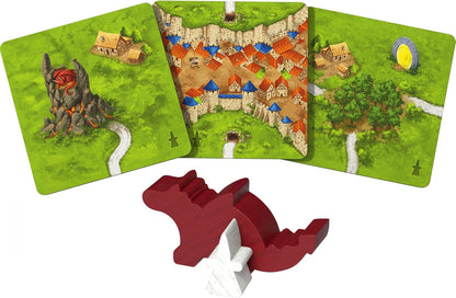 Hans im Gluck | Carcassonne: Dragon & Fairy Expansion 3 Refresh | Board Game Expansion | Ages 7+ | 2-5 Players | 45 Minutes Playing Time