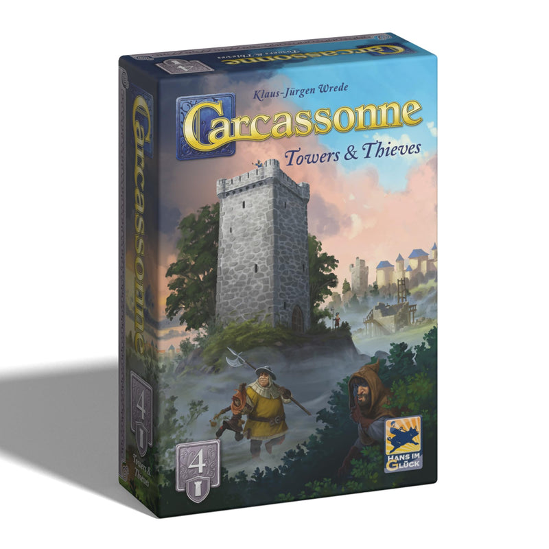 Hans im Gluck | Carcassonne: Towers & Thieves Expansion 4 Refresh | Board Game Expansion | Ages 7+ | 2-5 Players | 45 Minutes Playing Time