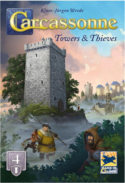 Hans im Gluck | Carcassonne: Towers & Thieves Expansion 4 Refresh | Board Game Expansion | Ages 7+ | 2-5 Players | 45 Minutes Playing Time