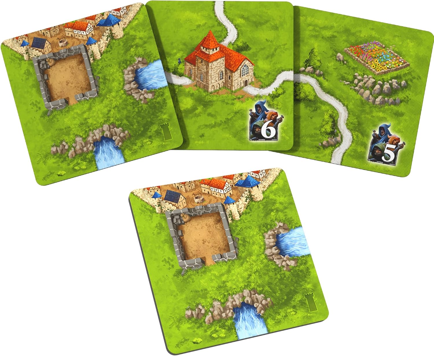 Hans im Gluck | Carcassonne: Towers & Thieves Expansion 4 Refresh | Board Game Expansion | Ages 7+ | 2-5 Players | 45 Minutes Playing Time