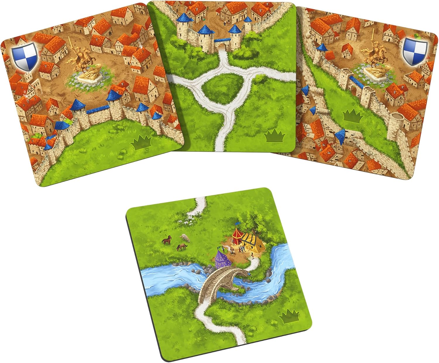 Hans im Gluck | Carcassonne: Jousts & Crests Expansion 6 Refresh | Board Game Expansion | Ages 7+ | 2-5 Players | 45 Minutes Playing Time