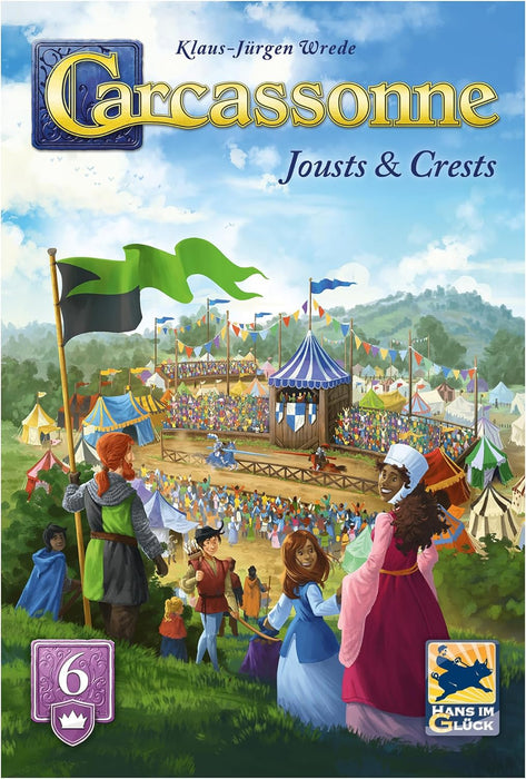 Hans im Gluck | Carcassonne: Jousts & Crests Expansion 6 Refresh | Board Game Expansion | Ages 7+ | 2-5 Players | 45 Minutes Playing Time