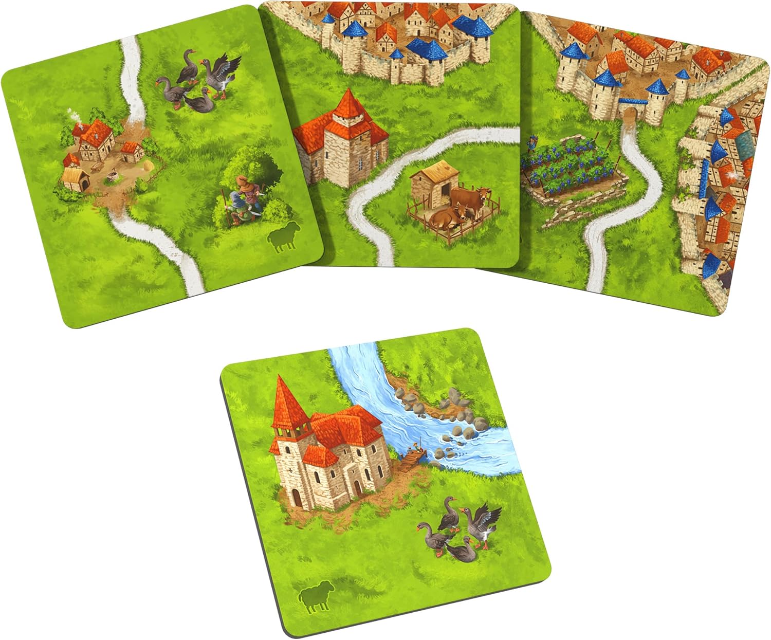Hans im Gluck | Carcassonne: Sheep & Shepherds Expansion 9 Refresh | Board Game Expansion | Ages 7+ | 2-5 Players | 45 Minutes Playing Time