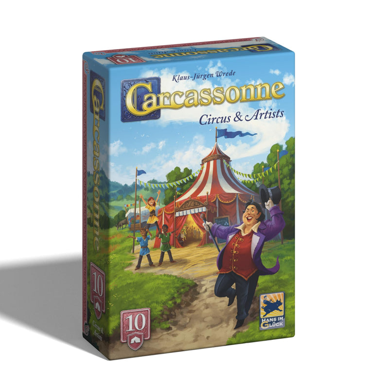 Hans im Gluck | Carcassonne: Circus & Artist Expansion 10 Refresh | Board Game Expansion | Ages 7+ | 2-5 Players | 45 Minutes Playing Time