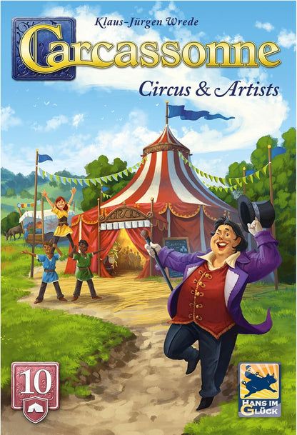 Hans im Gluck | Carcassonne: Circus & Artist Expansion 10 Refresh | Board Game Expansion | Ages 7+ | 2-5 Players | 45 Minutes Playing Time
