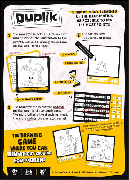 Asmodee | Duplik | Family Party Game | Ages 8+ | 3-6 Players | 45 Minutes Playing Time