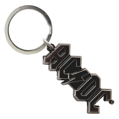 Ac/Dc Argento Voltage Band Logo 3D Portachiavi Keychain
