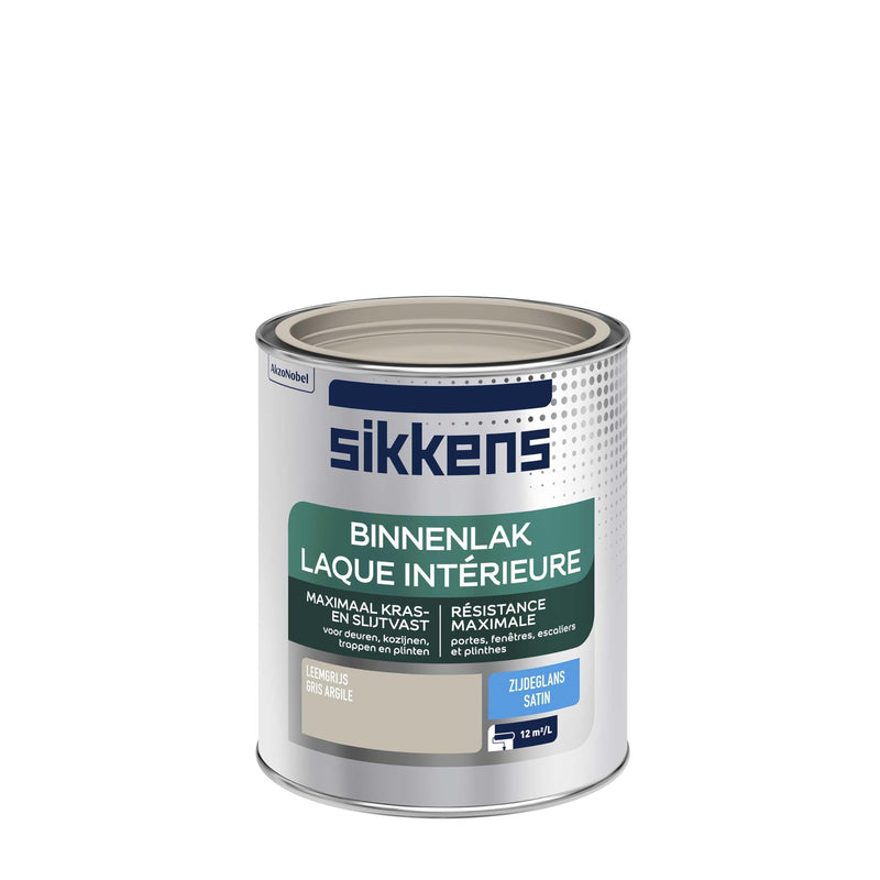 Sikkens Binnenlak - Zijdeglans - Leemgrijs - 0.75L