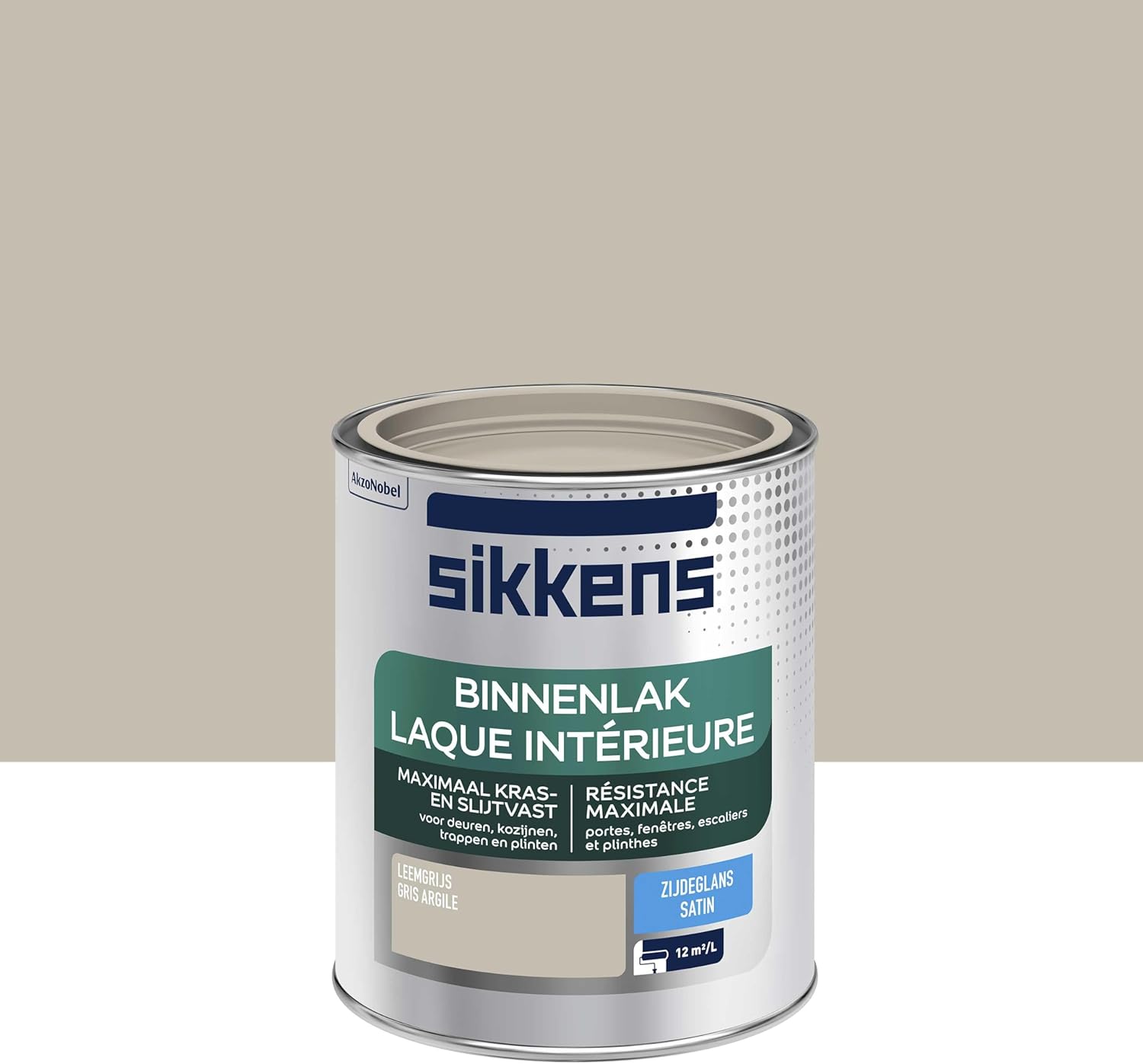 Sikkens Binnenlak - Zijdeglans - Leemgrijs - 0.75L