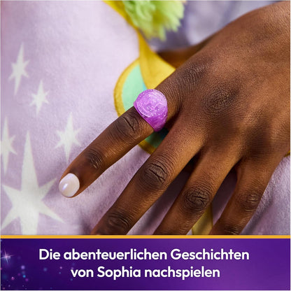 Unicorn Academy Schmuckset - Sophias Kette mit magischen Lichteffekten und Ring, passend zur beliebten Netflix-Serie, für Kinder ab 4 Jahren, Weiß