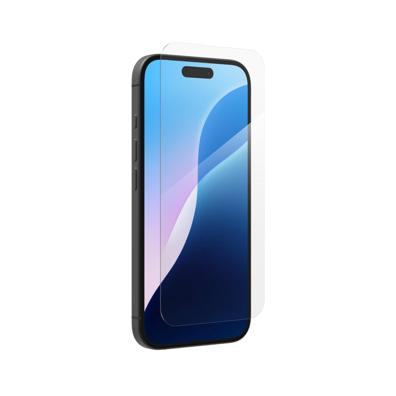 ZAGG InvisibleShield Glass Plus Tempered Glass Screen Protector for iPhone 16 and iPhone 15 , Case-Friendly, Smudge & Scratch-Resistant, Shockproof, Easy Application (Transparent