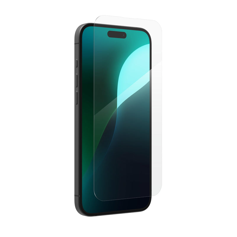 ZAGG InvisibleShield Glass Plus Tempered Glass Screen Protector for iPhone 16 Plus and 15 Plus , Case-Friendly, Smudge & Scratch-Resistant, Shockproof, Easy Application (Transparent