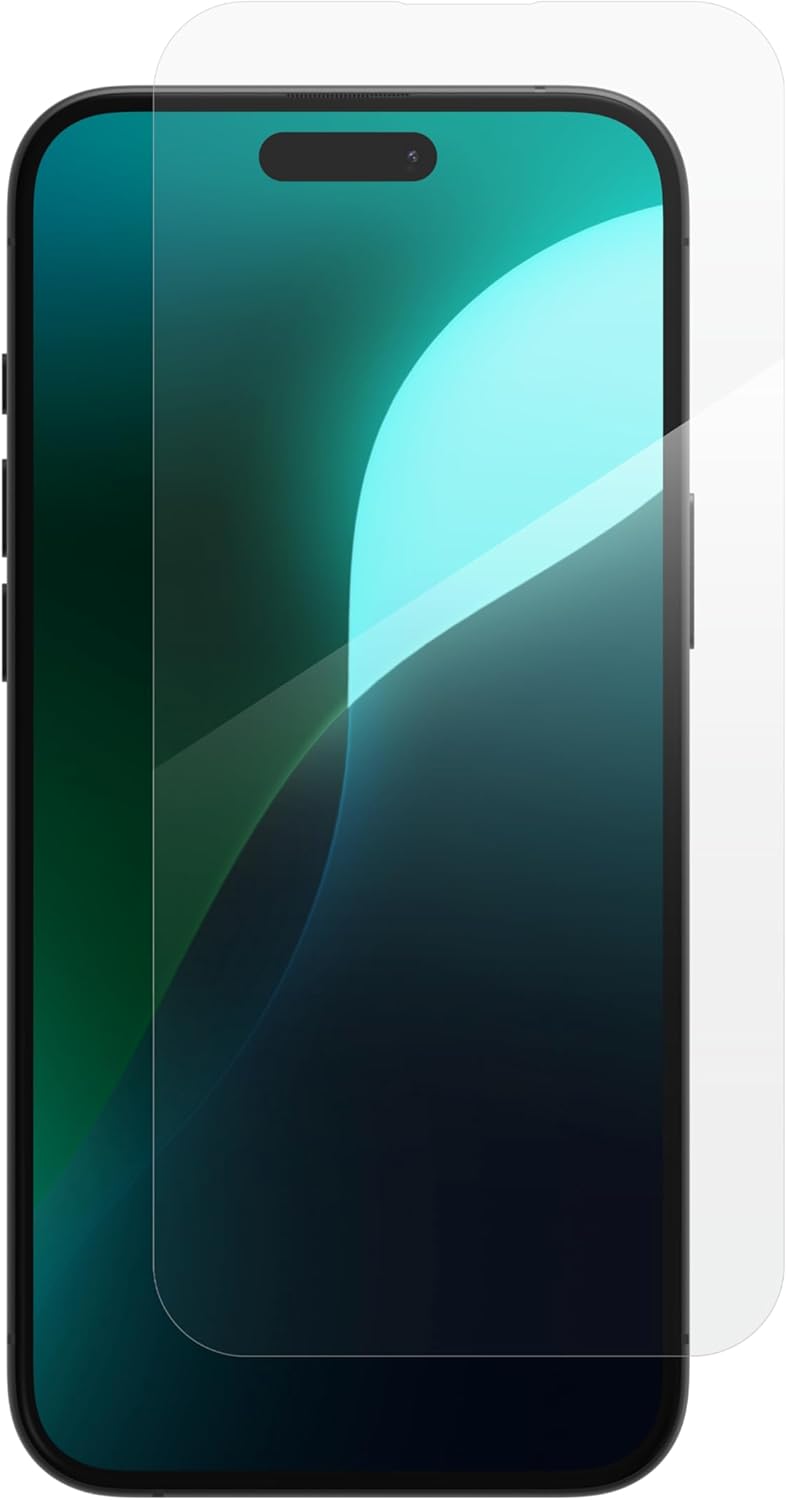 ZAGG InvisibleShield Glass Plus Tempered Glass Screen Protector for iPhone 16 Plus and 15 Plus , Case-Friendly, Smudge & Scratch-Resistant, Shockproof, Easy Application (Transparent