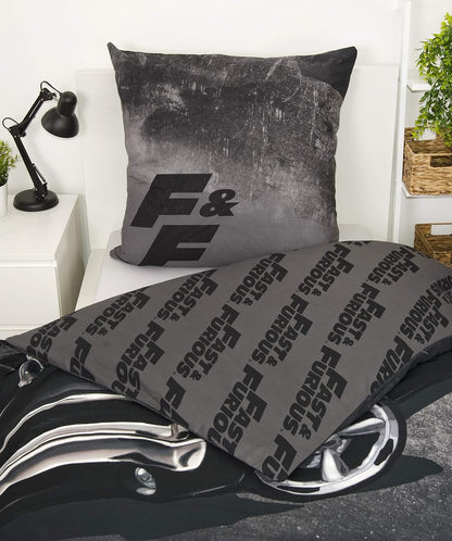 Herding FAST & FURIOUS Bedding Set, Reversible Motif, Duvet Cover 135 x 200 cm, Pillow Case 80 x 80 cm, Cotton/Renforcé