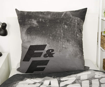 Herding FAST & FURIOUS Bedding Set, Reversible Motif, Duvet Cover 135 x 200 cm, Pillow Case 80 x 80 cm, Cotton/Renforcé