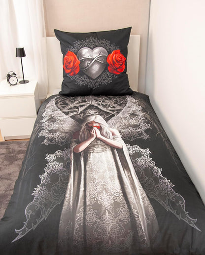 Klaus Herding GmbH Anne Stokes Bed Linen, Pillowcase Approx. 80 x 80 cm, Duvet Cover Approx. 135 x 200 cm, with Smooth Zip, 100% Cotton, Renforcé