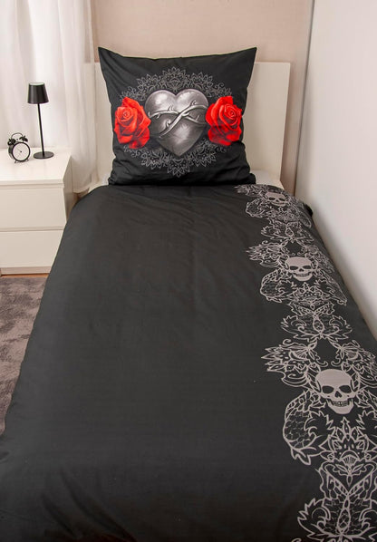 Klaus Herding GmbH Anne Stokes Bed Linen, Pillowcase Approx. 80 x 80 cm, Duvet Cover Approx. 135 x 200 cm, with Smooth Zip, 100% Cotton, Renforcé