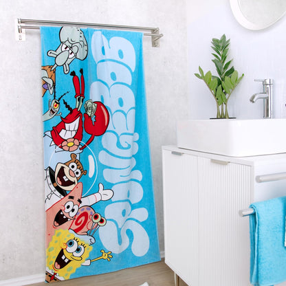 Spongebob Squarepants Velour Towel 75 X 150 Cm