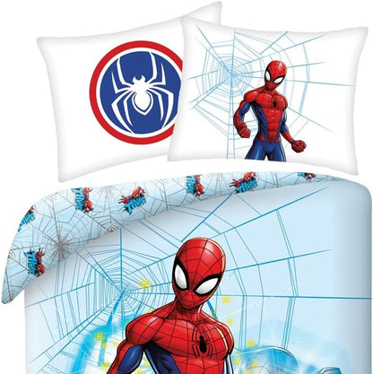 Halantex Spiderman Bed Set Cotton Duvet Cover 140 x 200 cm and Pillowcase 70 x 90 cm Original