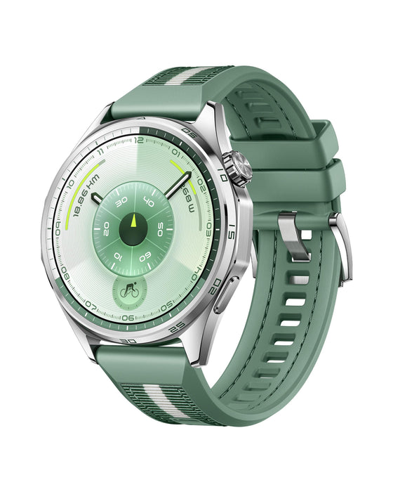 HUAWEI WATCH GT 6 GPS 46mm Smart Watch, 1.47''AMOLED Touchscreen, up to 21 days battery life, Cycling,100+ Sports Mode, iOS & Android, All-day Health Monitoring, Emotional Wellbeing, Green