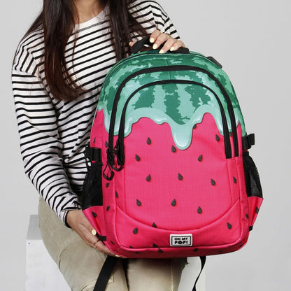Oh My Pop! Melty Melon-Zaino Running PLUS, Verde, 34 x 46 cm, Capacità 32 L