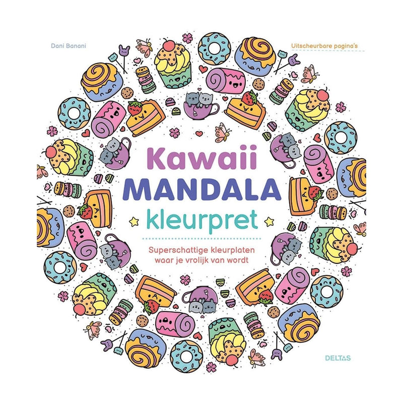 Kawaii Mandala kleurpret: Superschattige kleurplaten waar je vrolijk van wordt