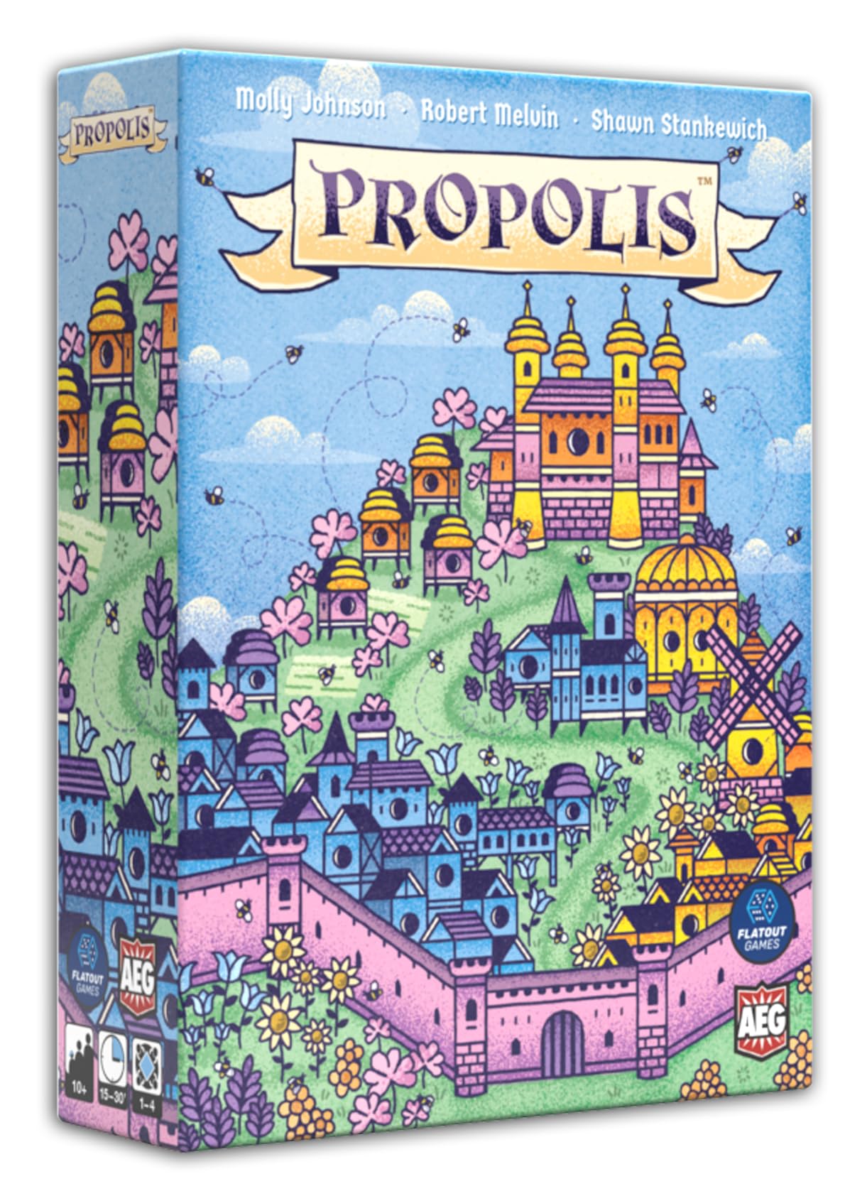 AEG & FlatOut Games | Propolis - Big Engine Building Worker Placement Strategy Game in a Small Box | Deploy Bees, Build Hives | Ages 10+ | 1-4 Players