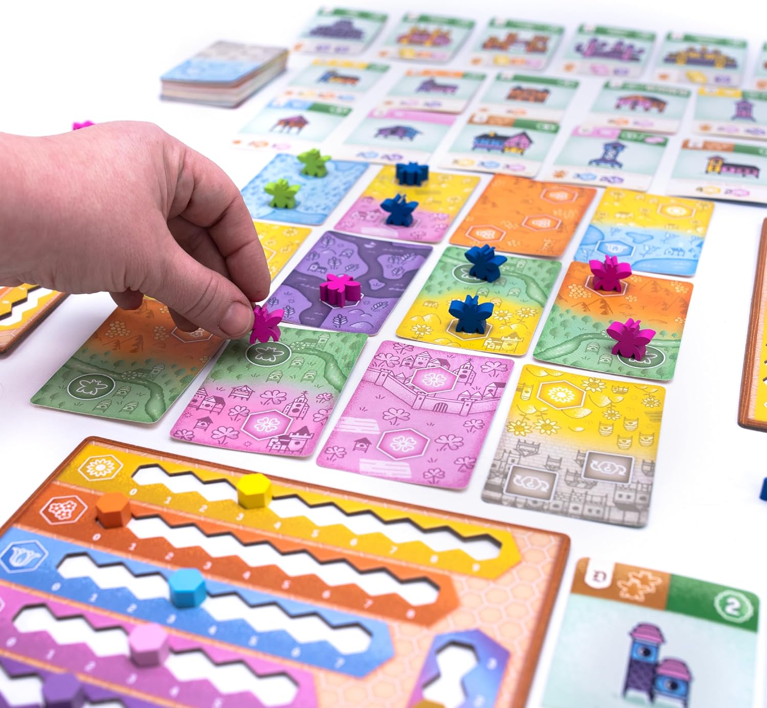 AEG & FlatOut Games | Propolis - Big Engine Building Worker Placement Strategy Game in a Small Box | Deploy Bees, Build Hives | Ages 10+ | 1-4 Players