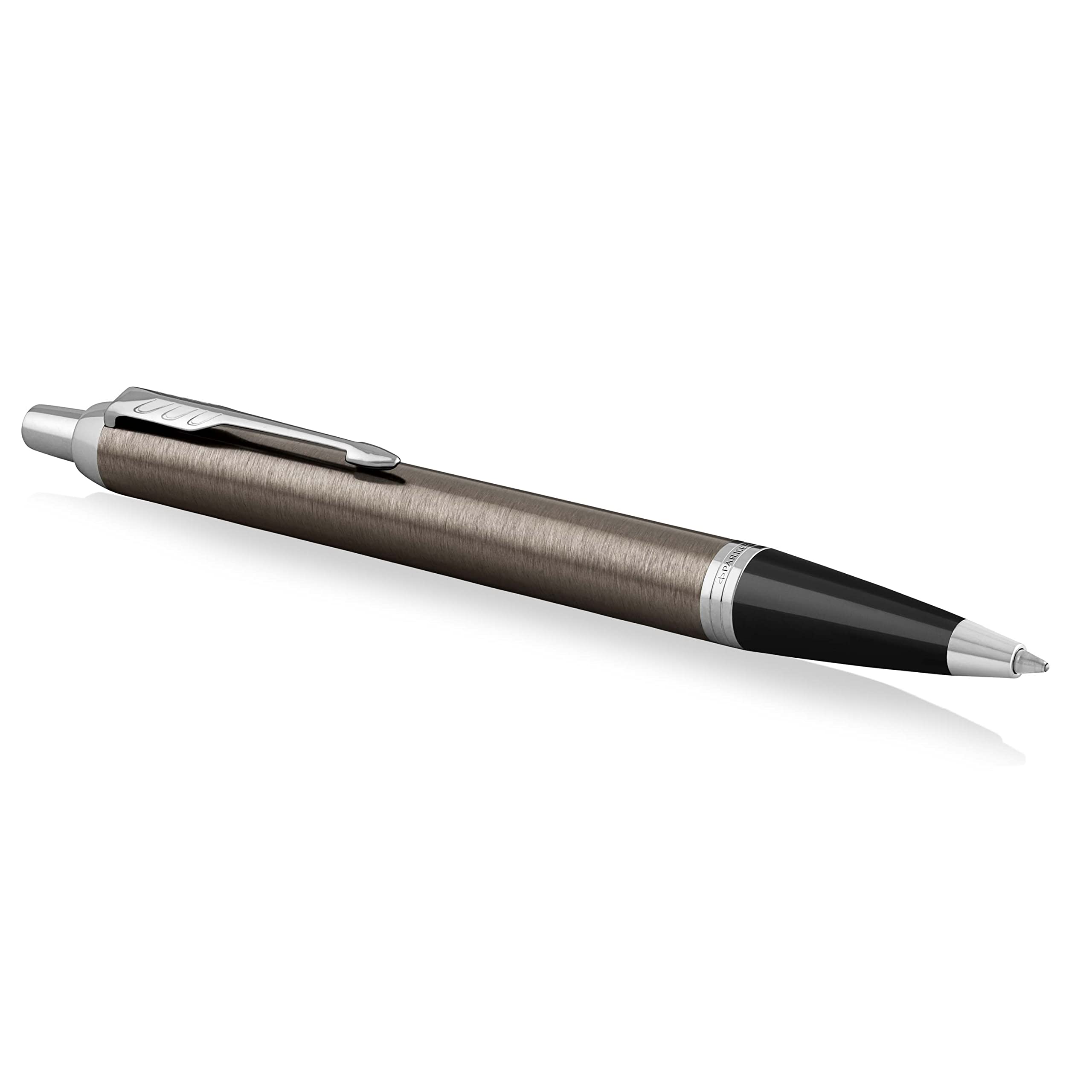 PARKER IM Ballpoint Pen, Dark Espresso with Medium Point Blue Ink Refill (1931671