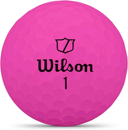 Wilson - Duo Soft Golf Ball Pink 12-Ball