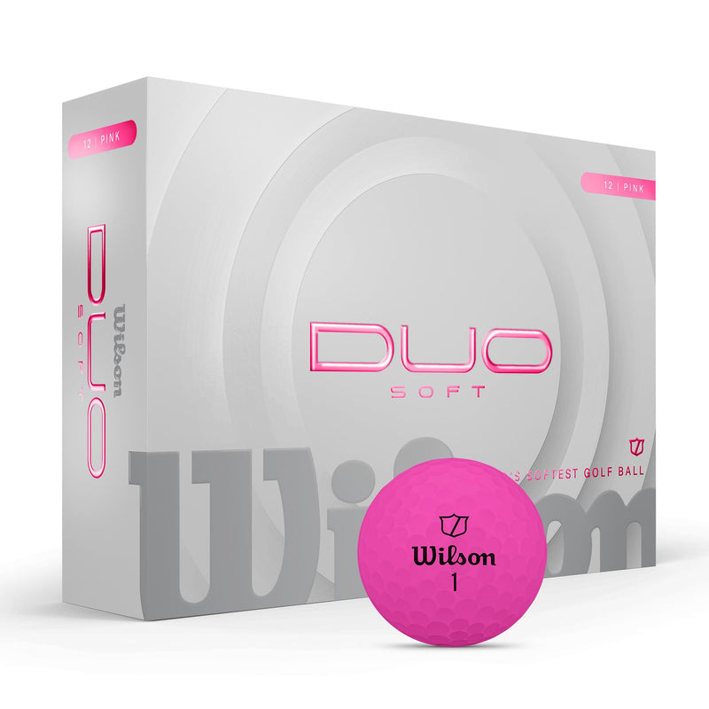 Wilson - Duo Soft Golf Ball Pink 12-Ball