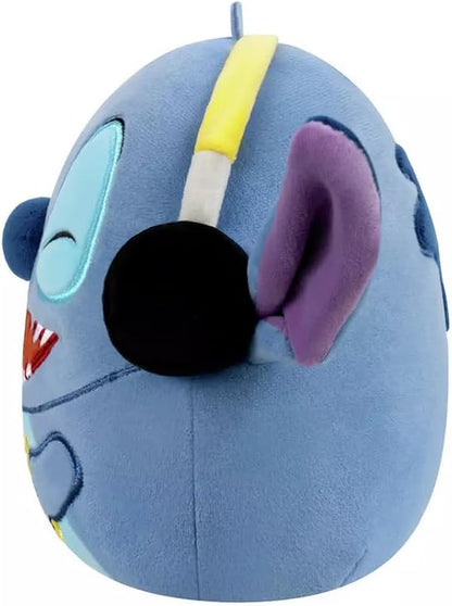 Squishmallows Originele 8-Inch Disney Stitch met Hoofdtelefoon Pluche