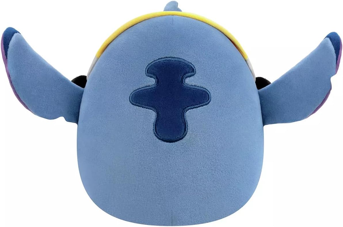Squishmallows Originele 8-Inch Disney Stitch met Hoofdtelefoon Pluche