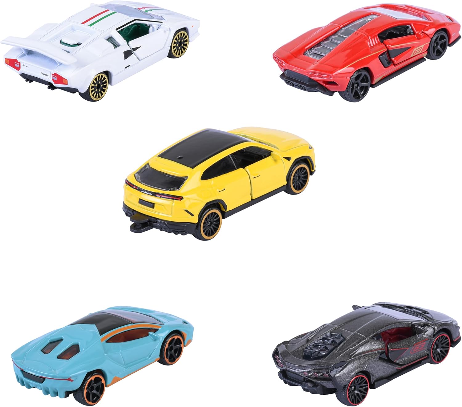 Lamborghini 5 Pieces Giftpack die cast collection vehicles to display and play