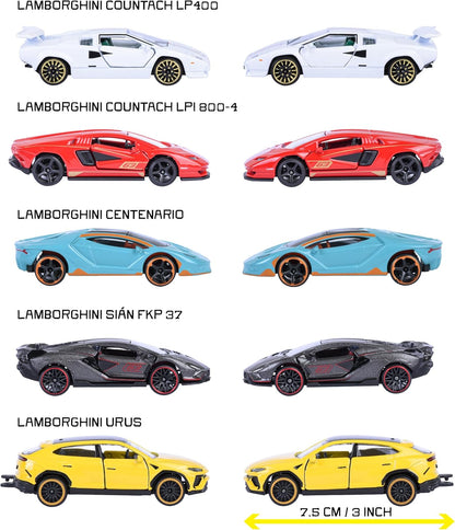 Lamborghini 5 Pieces Giftpack die cast collection vehicles to display and play