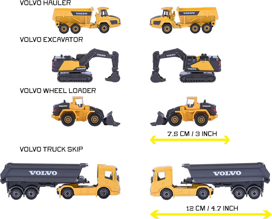 Majorette - Volvo Construction 4 Pieces Giftpack (8503105000)