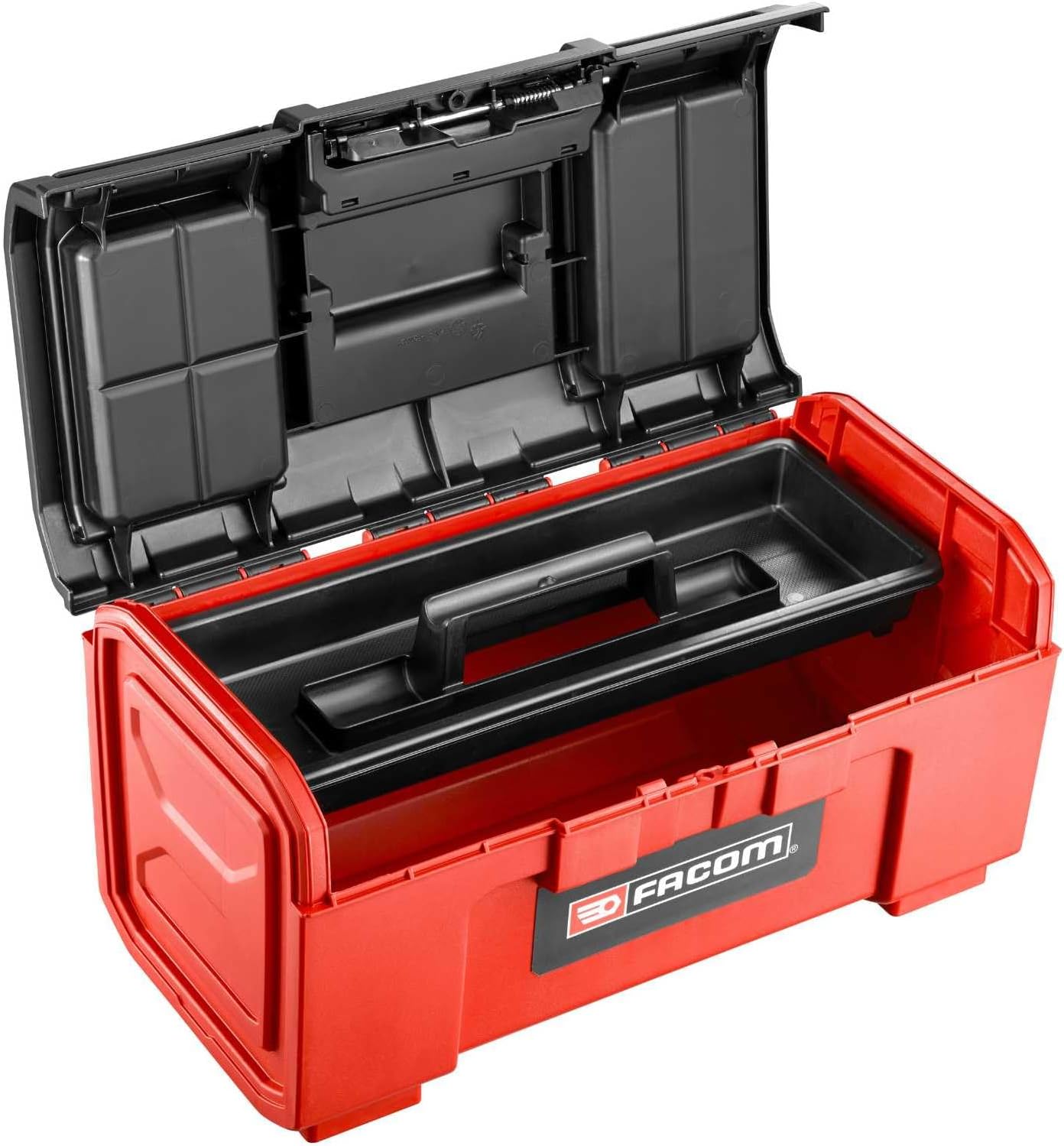Facom Bp.C16Npb Tool Case – Compact, Durable Plastic Storage Box (Black/Red)