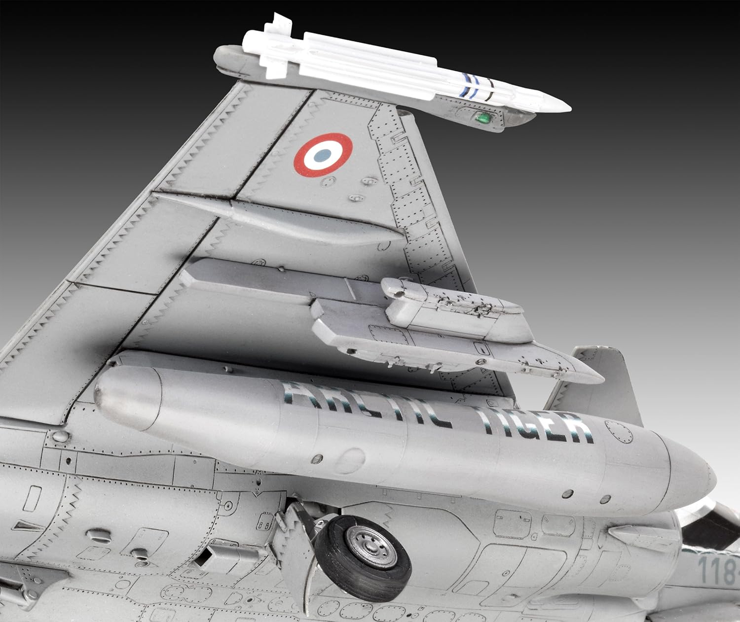 Revell Model Set 63901 Dassault Aviation Rafale C 1:48 Scale Unbuilt/Unpainted Plastic Model Kit with Accessories