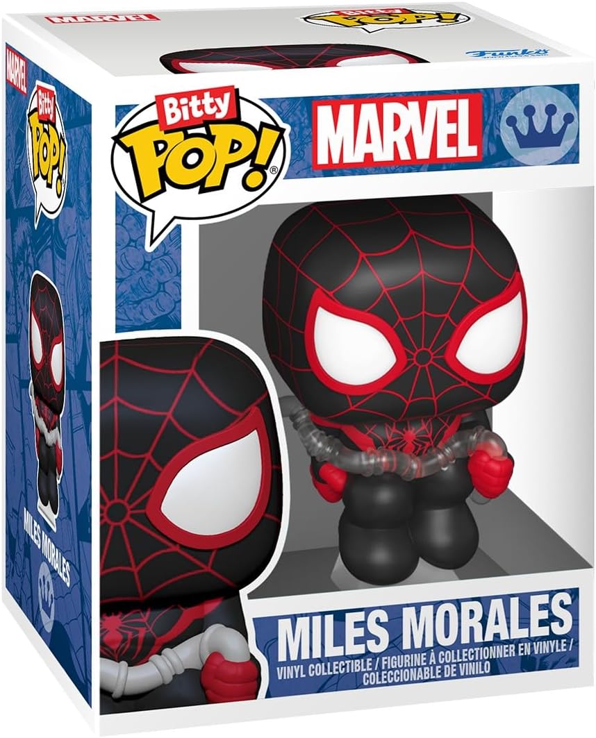 Funko Pop! Bitty 2-Pack: Spider-Man - Miles Morales & Spider Gwen - 0.9 Inch (2.2 Cm) Collectable - Gift Idea - Party Bags Stocking - Cake Topper