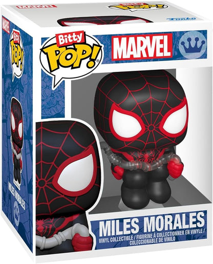 Funko Pop! Bitty 2-Pack: Spider-Man - Miles Morales & Spider Gwen - 0.9 Inch (2.2 Cm) Collectable - Gift Idea - Party Bags Stocking - Cake Topper