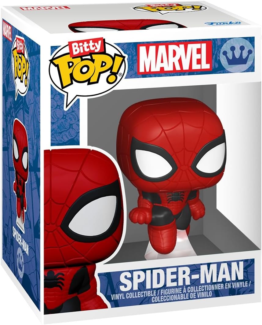 Funko Pop! Bitty Spider-Man - Spider-Man & Venom - 2.2cm - Collectible - Gift Idea - Party Socks - Cake Decoration