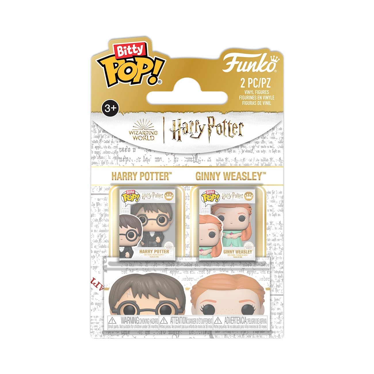 Funko Pop! Bitty 2-Pack: Harry Potter and The Goblet of Fire - Harry & Ginny - 0.9 Inch (2.2 Cm) Collectable - Gift Idea - Party Bags Stocking - Cake Topper