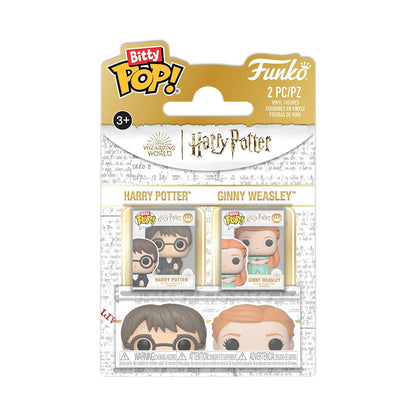 Funko Pop! Bitty 2-Pack: Harry Potter and The Goblet of Fire - Harry & Ginny - 0.9 Inch (2.2 Cm) Collectable - Gift Idea - Party Bags Stocking - Cake Topper
