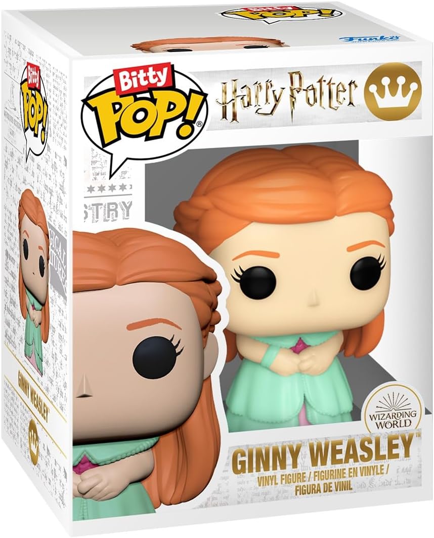 Funko Pop! Bitty 2-Pack: Harry Potter and The Goblet of Fire - Harry & Ginny - 0.9 Inch (2.2 Cm) Collectable - Gift Idea - Party Bags Stocking - Cake Topper
