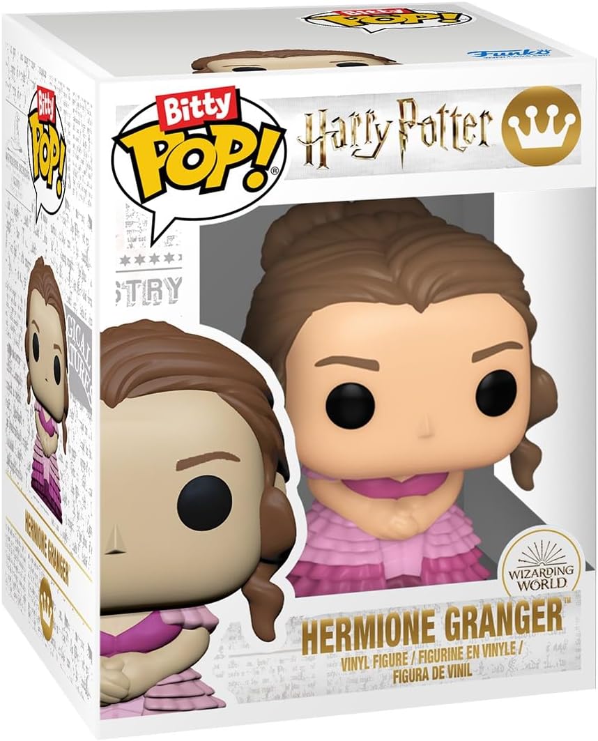 Funko Pop! Bitty 2 Pack Harry Potter and the Goblet of Fire - Hermione & Krum - 7/8" - Gift Idea - Party Socks - Cake Decoration