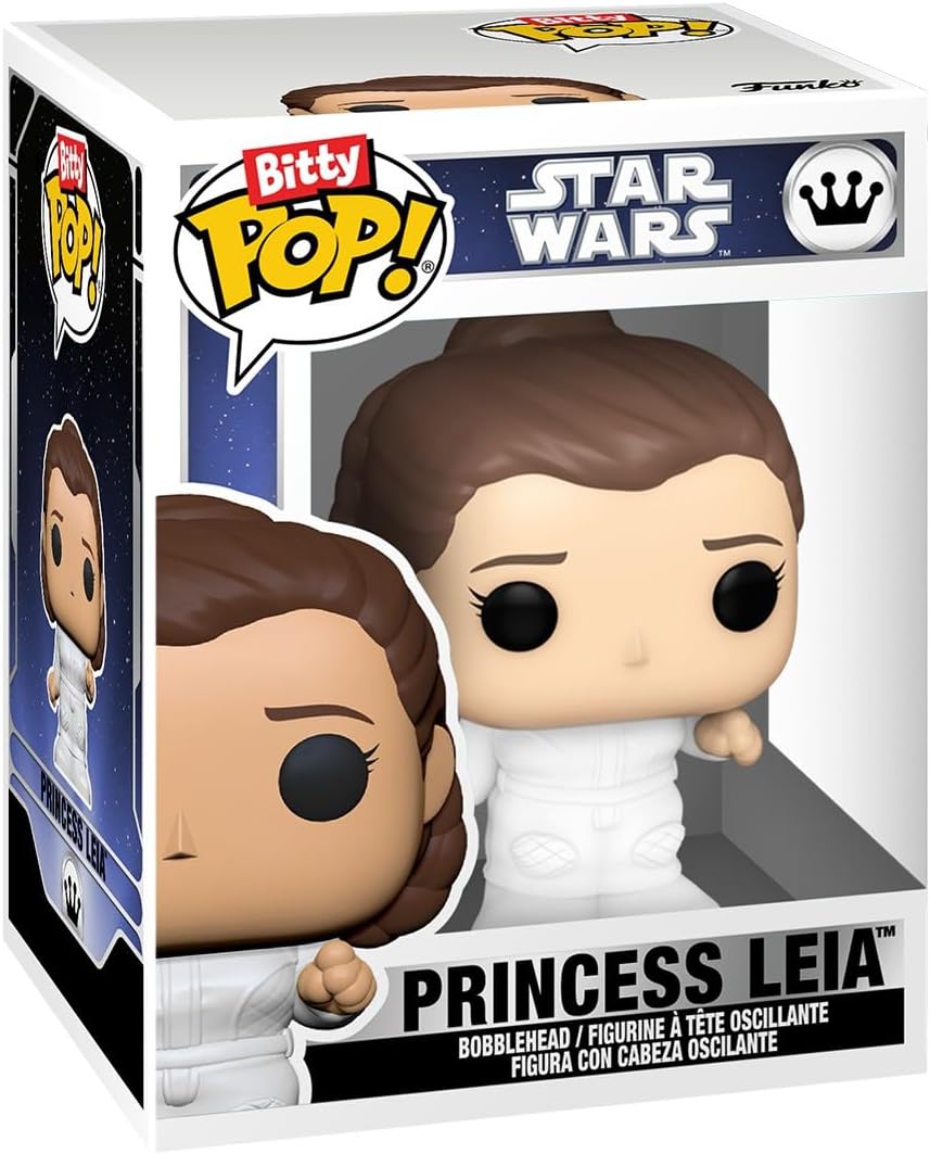 Funko Pop! Bitty Star Wars Leia and Han Cake Toppers 2.2cm
