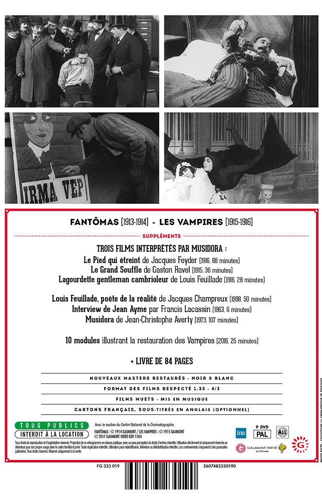 Coffret louis feuillade, les sérials noirs 2 films : fantômas ; les vampires
