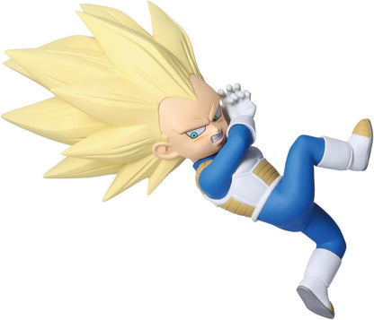 Banpresto Vegeta Super Saiyan 3 (Mini) Dragon Ball Daima Actiefiguur, met paneel 13 cm, meerkleurig, verzamelfiguur, optimaal voor anime-fans